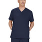 Men's Three-Pocket Stasis Scrub Top - C652 - Navy