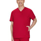 Men's Three-Pocket Stasis Scrub Top - C652 - Ruby