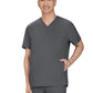 Men's Three-Pocket Stasis Scrub Top - C652 - Pewter