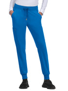 Women's Six-Pocket Ribbed Cuff Jogger Style Pulse Pant - C700 - Royal Blue