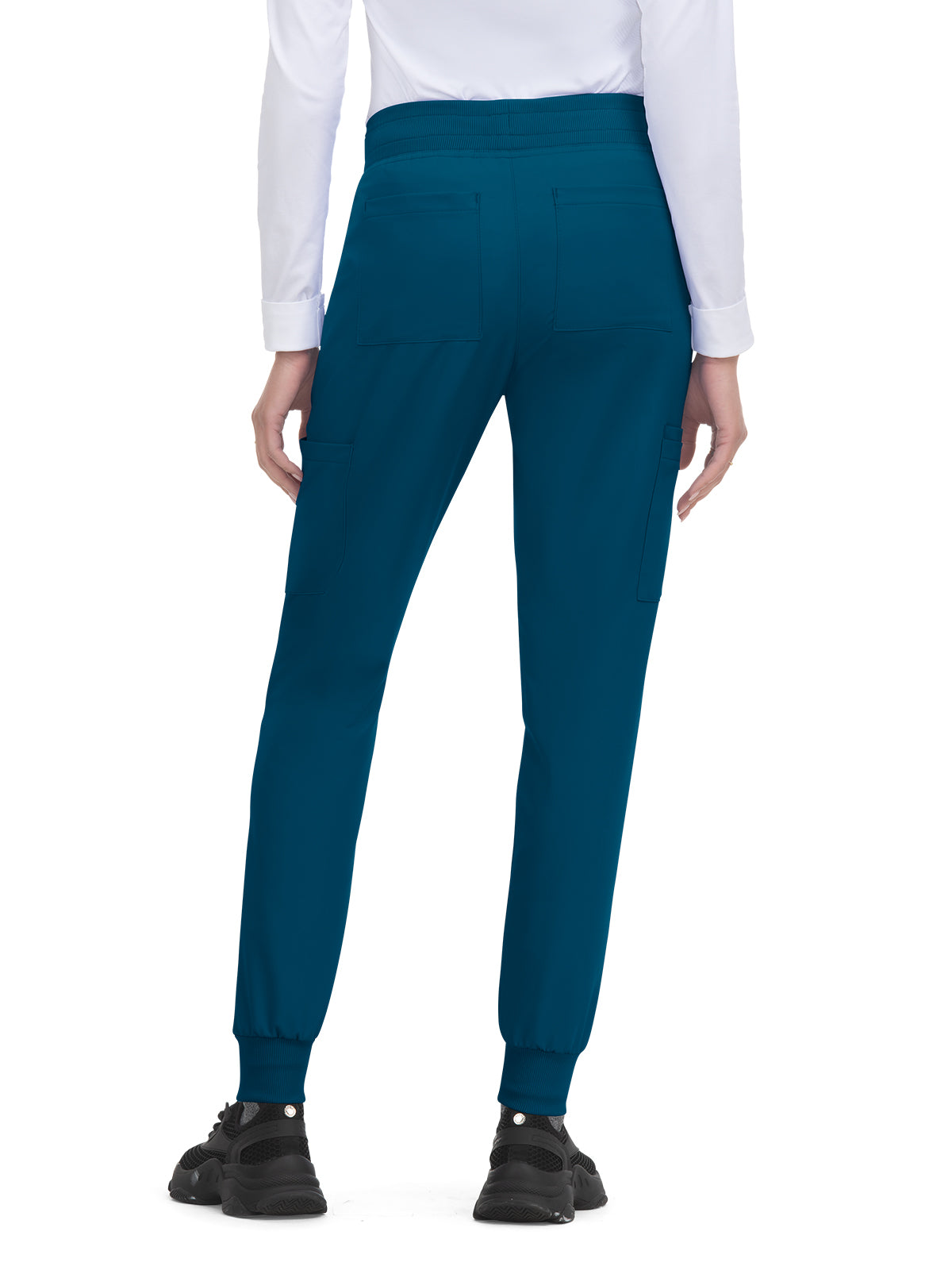 Women's 6-Pocket Ribbed Cuff Jogger Style Pulse Scrub Pant