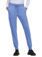 Women's Six-Pocket Ribbed Cuff Jogger Style Pulse Pant - C700 - True Ceil