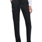 Women's Seven-Pocket Drawstring Elastic Waist Atria Pant - C701 - Black