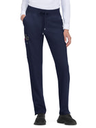 Women's Seven-Pocket Drawstring Elastic Waist Atria Pant - C701 - Navy