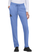 Women's Seven-Pocket Drawstring Elastic Waist Atria Pant - C701 - True Ceil