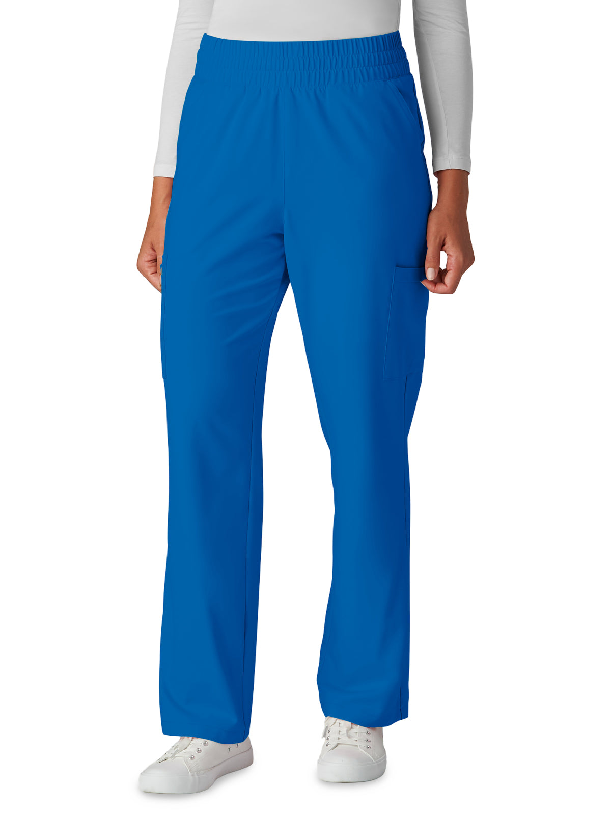 Women's Eight-Pocket Wide-Leg Saylor Scrub Pant - C702 - Royal Blue