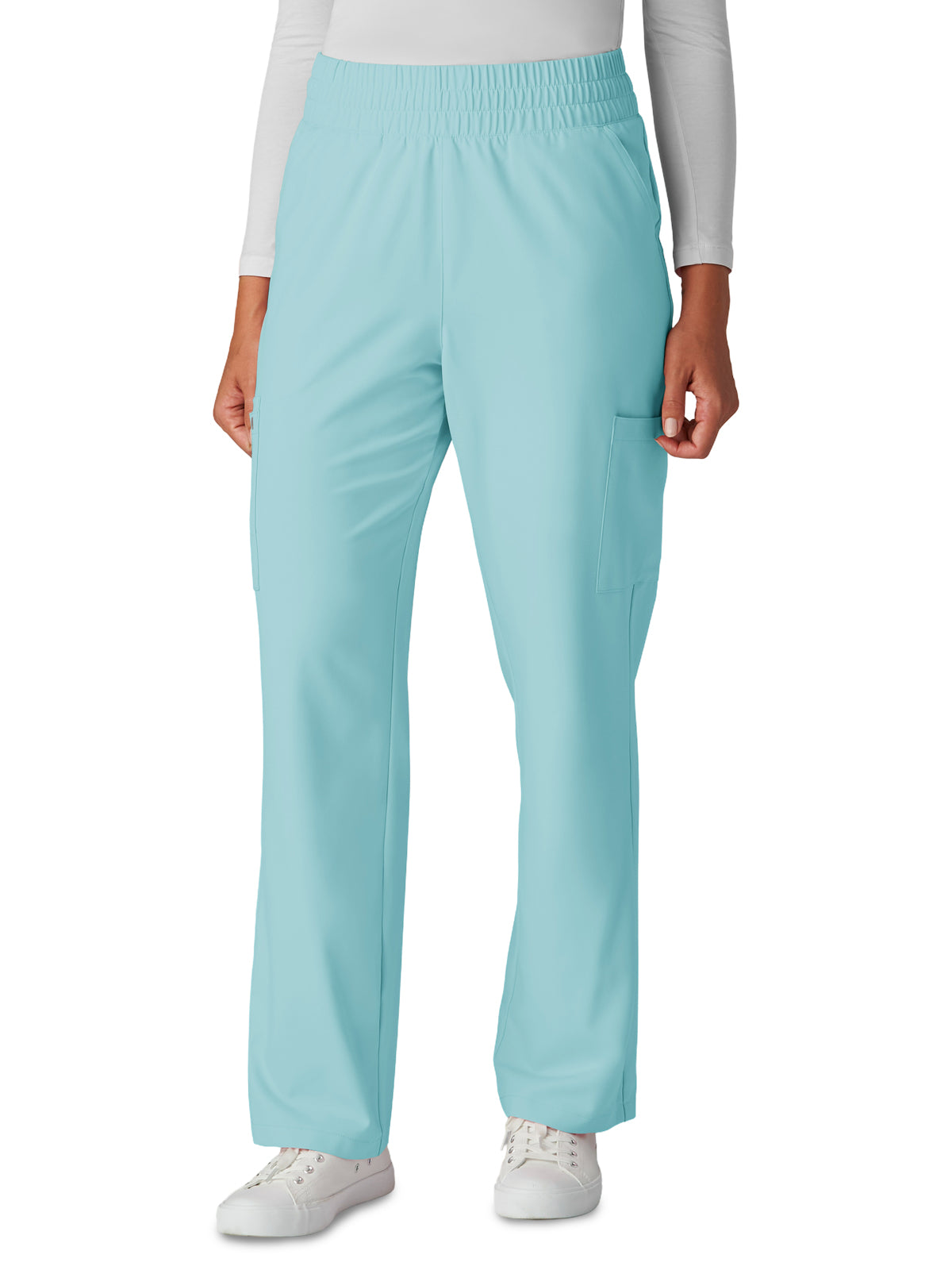 Women's Eight-Pocket Wide-Leg Saylor Scrub Pant - C702 - Blue Steel