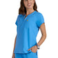 Women's Zipper Neck Ecstatic Scrub Top