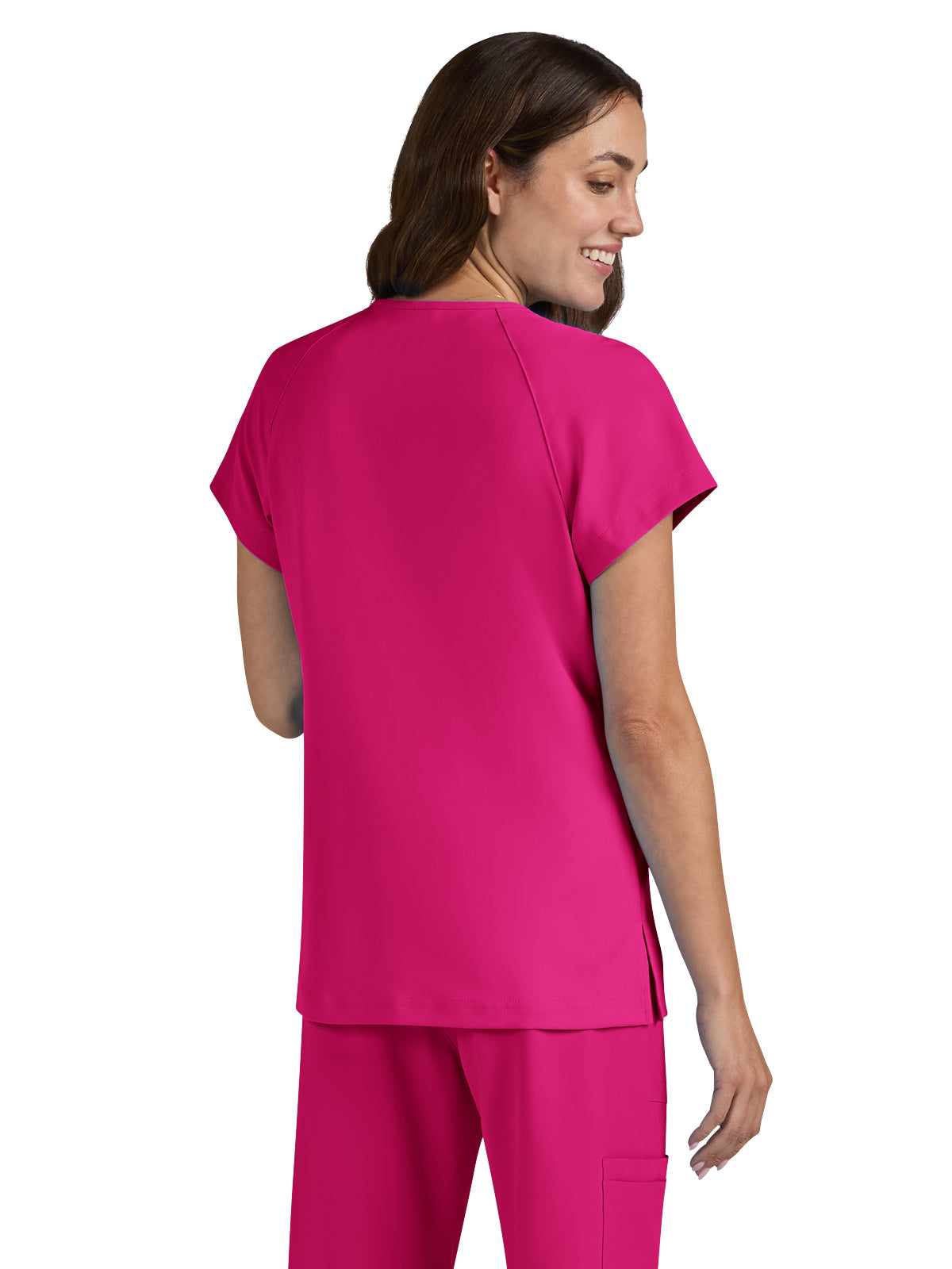 Women's Zipper Neck Ecstatic Scrub Top