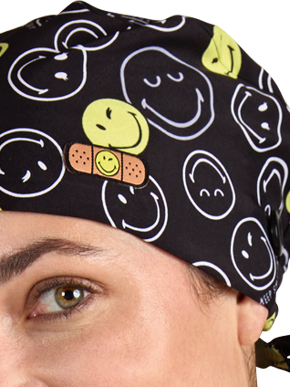 Unisex Printed Breathable Stretch Scrub Cap