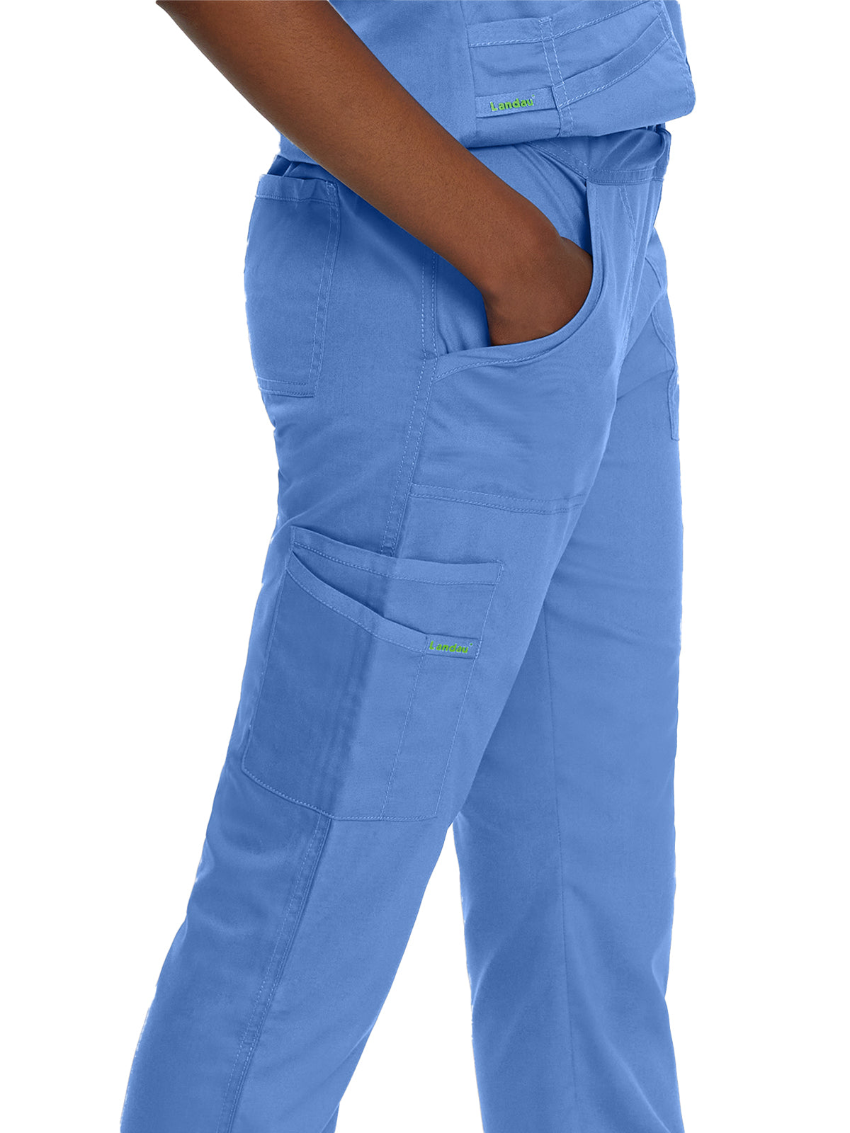 Women's 5-Pocket Straight Leg Cargo Scrub Pant