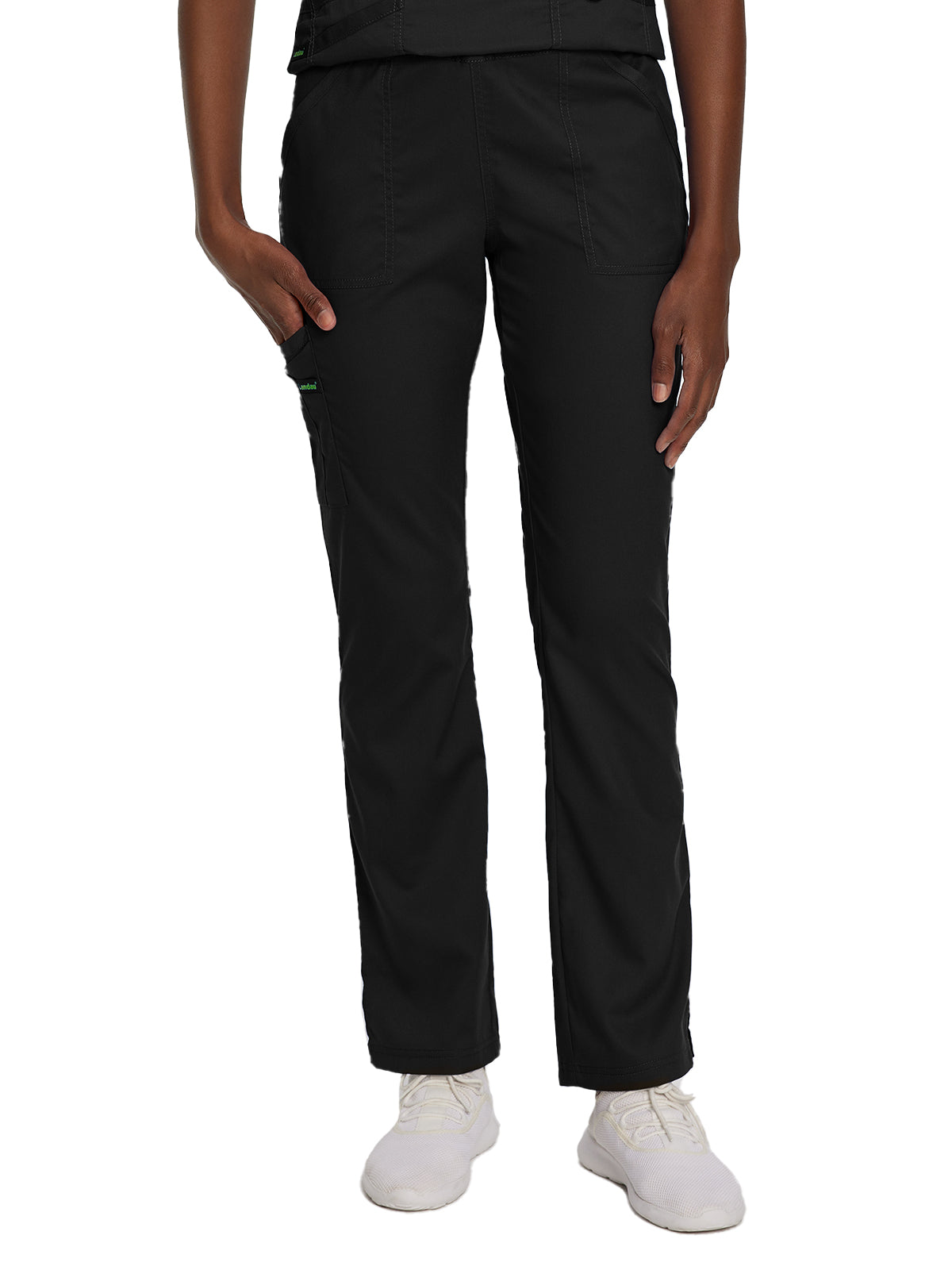 Women's Five-Pocket Straight Leg Cargo Pant - 2042 - Black