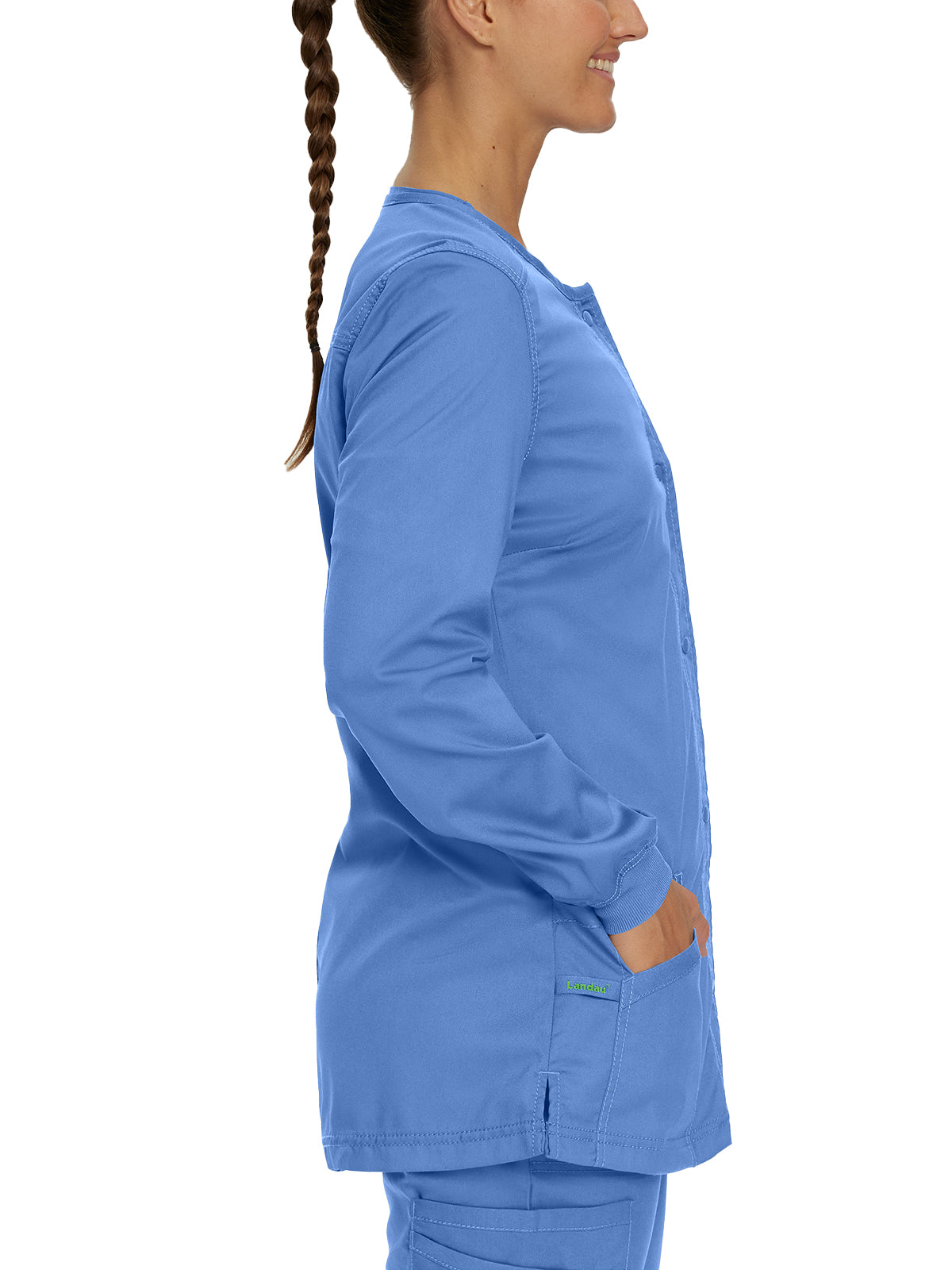 Women's Snap Front Scrub Jacket