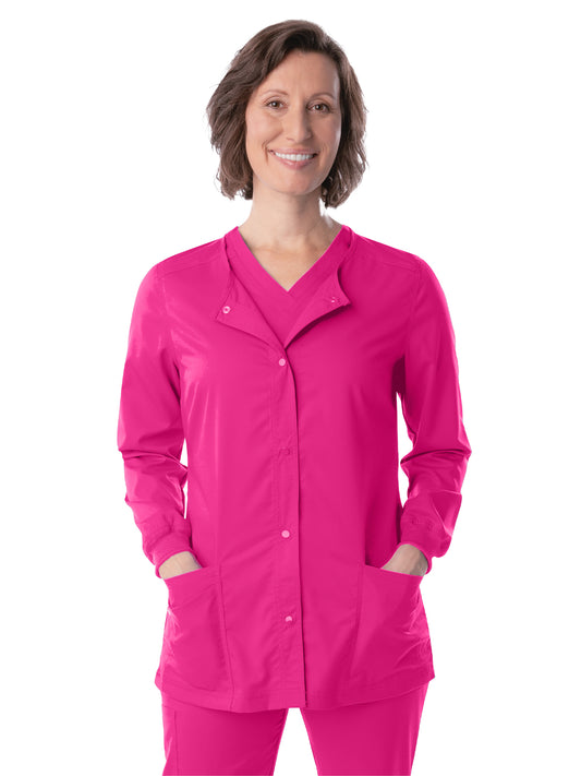 Women's Snap Front Scrub Jacket