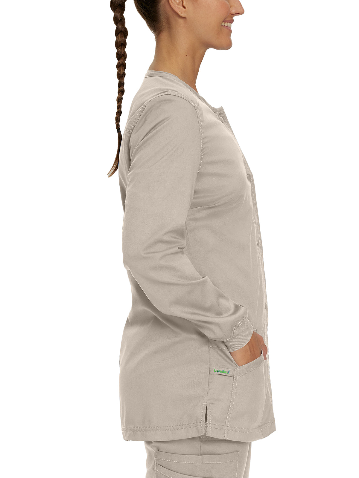 Women's Snap Front Scrub Jacket