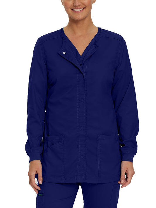 Women's Snap Front Scrub Jacket