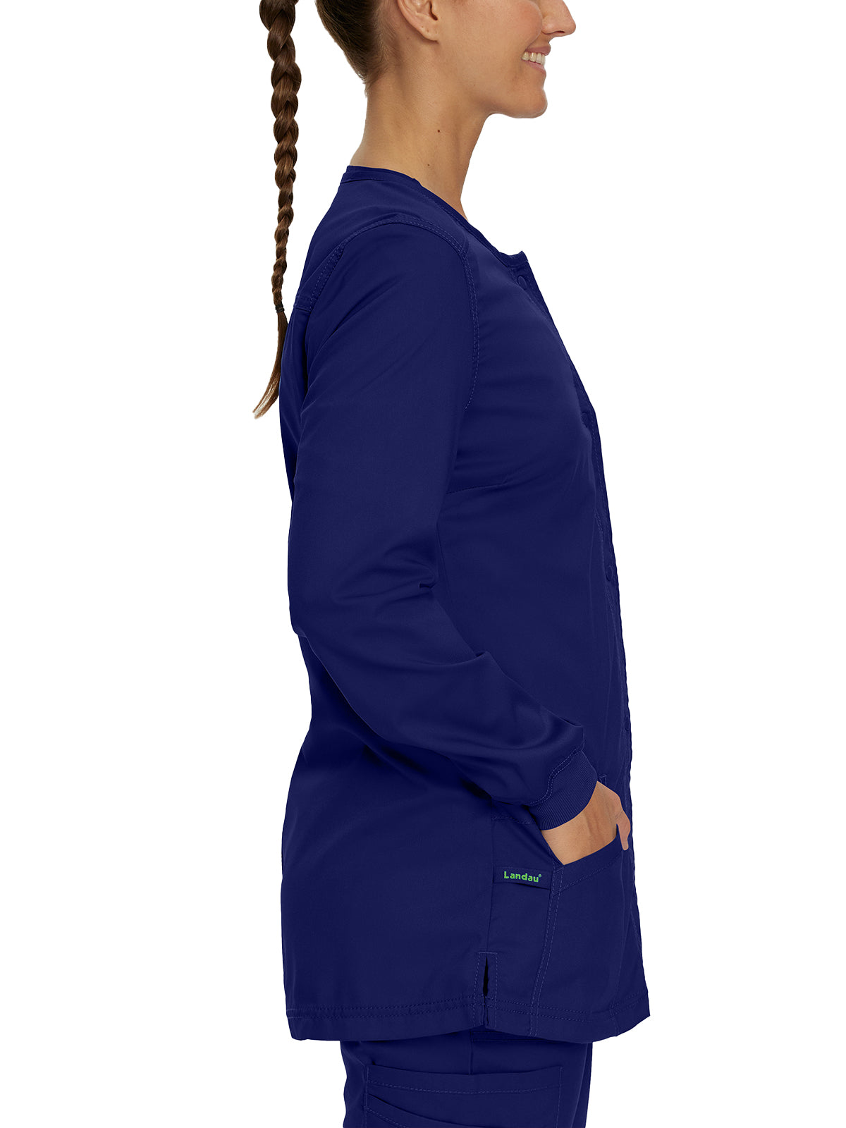 Women's Snap Front Scrub Jacket