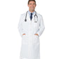 Men's Three-Pocket 43.5" Full-Length Lab Coat - 3140 - White Twill