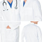 Men's Three-Pocket 41.5" Full-Length Lab Coat