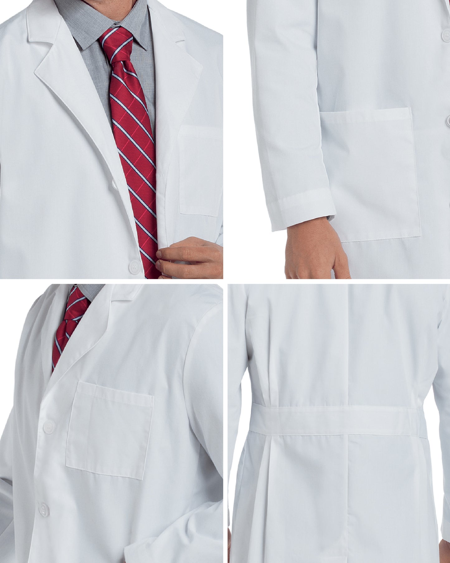 Men's Three-Pocket 35.5" Mid-Length Lab Coat