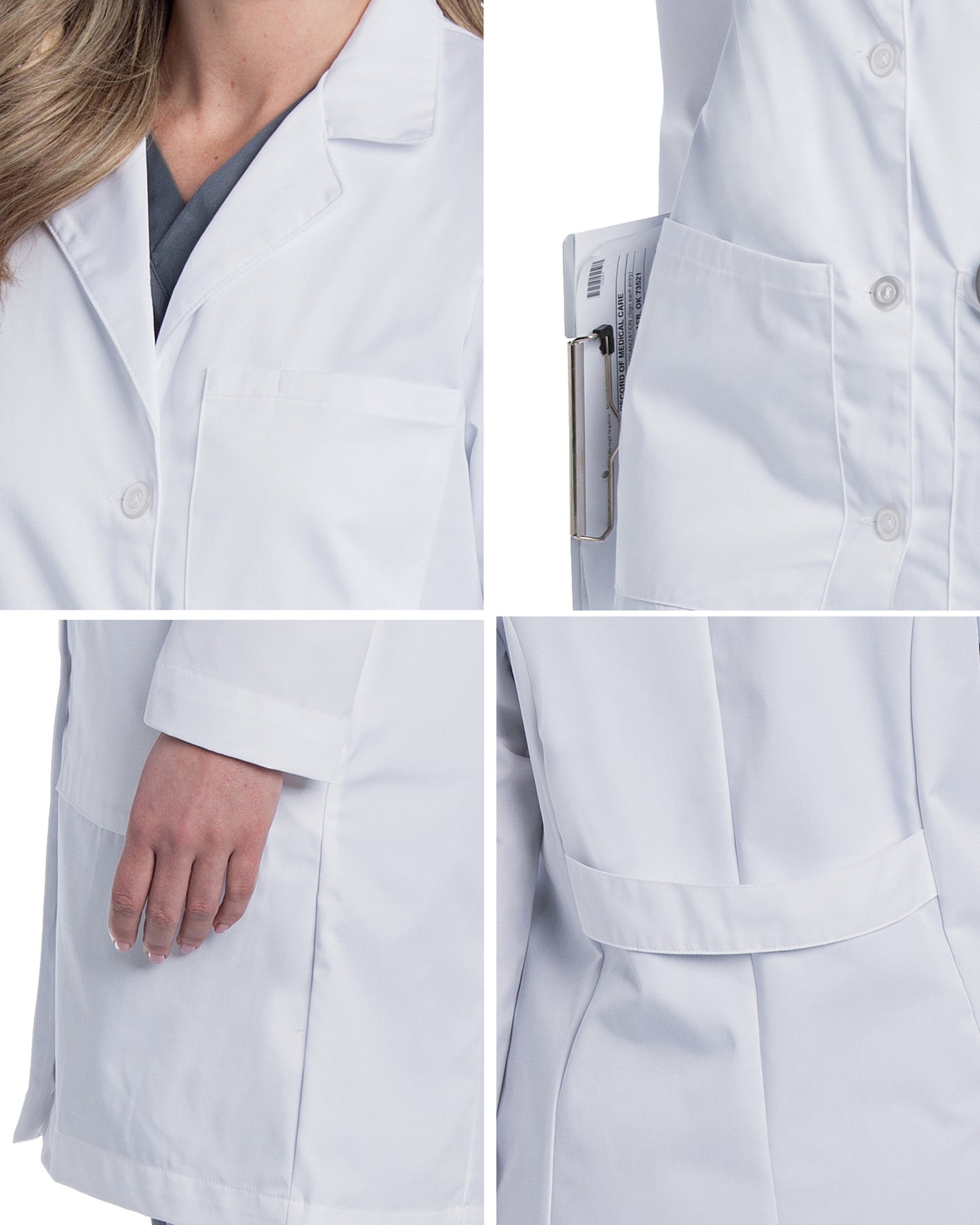 Women's Five-Pocket 38" Full-Length Lab Coat