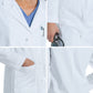 Women's Three-Pocket 40.5" Full-Length Lab Coat