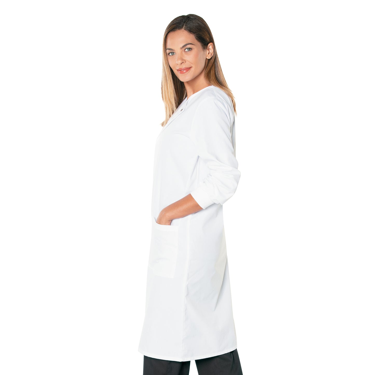 Unisex Two-Pocket 41.5" Full-Length Lab Coat