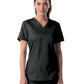 Women's Three-Pocket Fade Resistant V-Neck Top - 4160 - Black