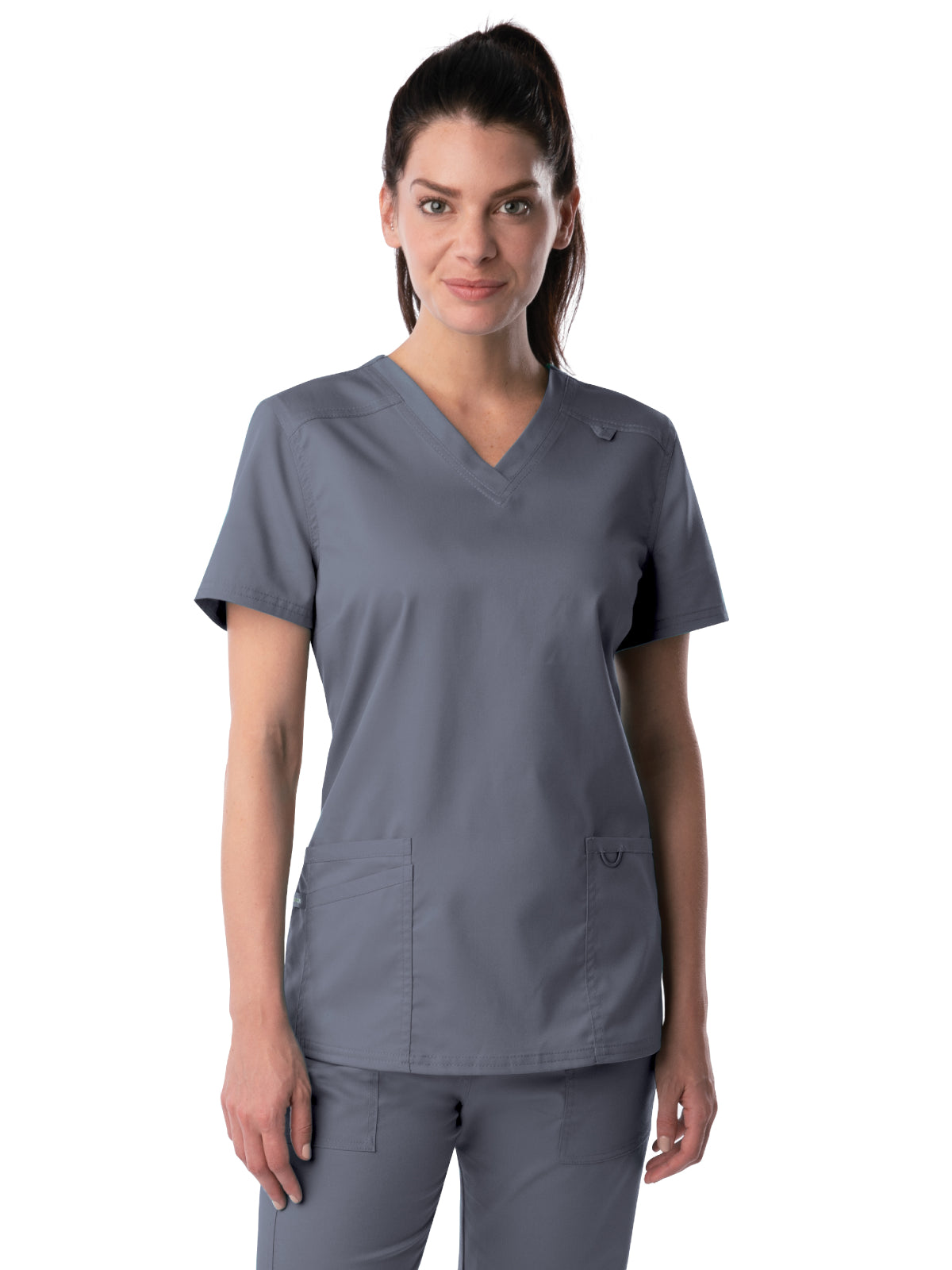 Women's 3-Pocket Fade Resistant V-Neck Scrub Top