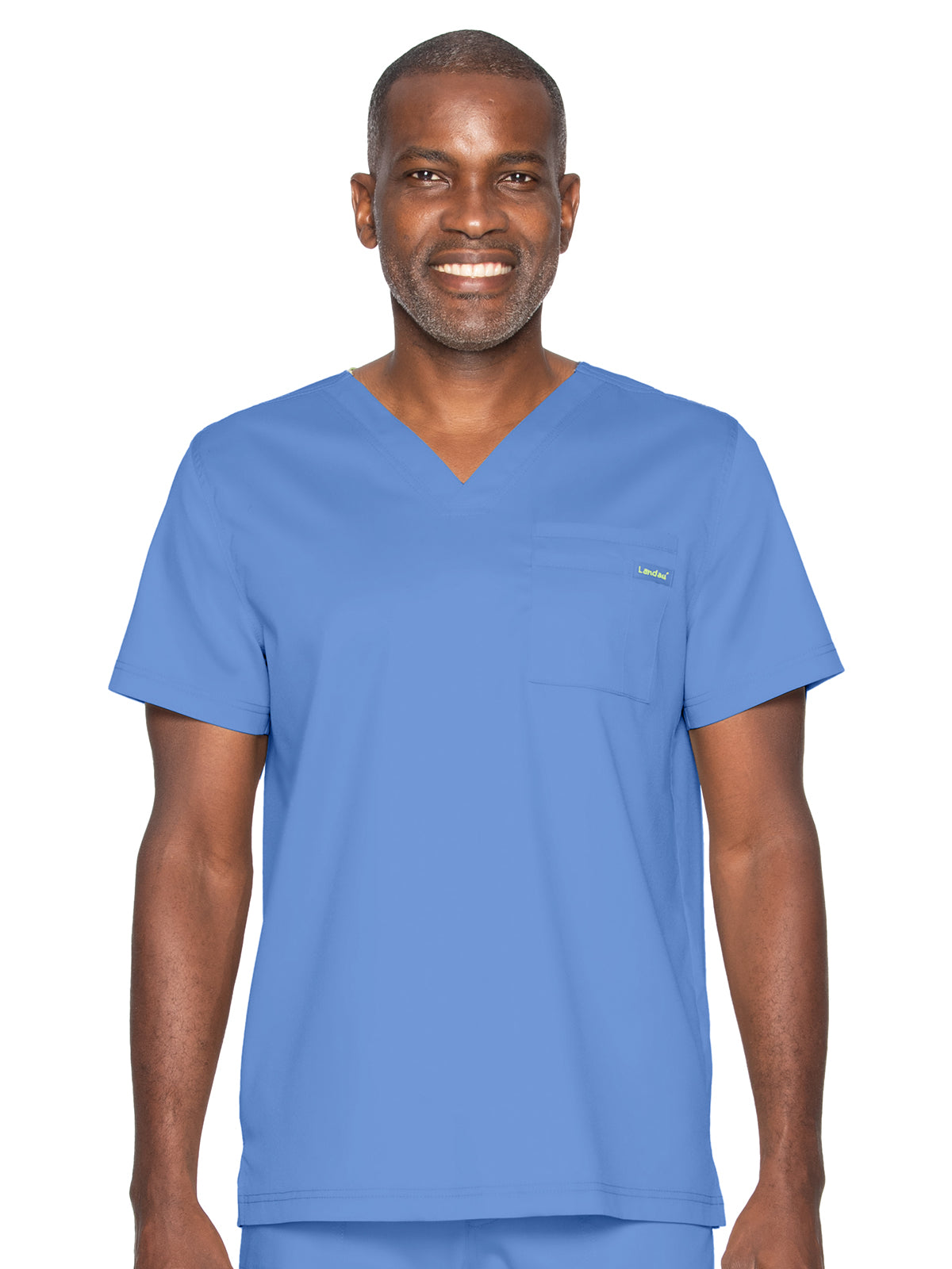 Unisex 2-Pocket Tuckable V-Neck Scrub Top