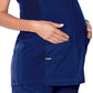 Women's 3-Pocket Adjustable Drawstring Empire Waist V-Neck Maternity Scrub Top