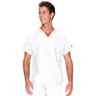 Unisex One-Pocket Dolman Sleeve Tuckable V-Neck Top - 71221 - White