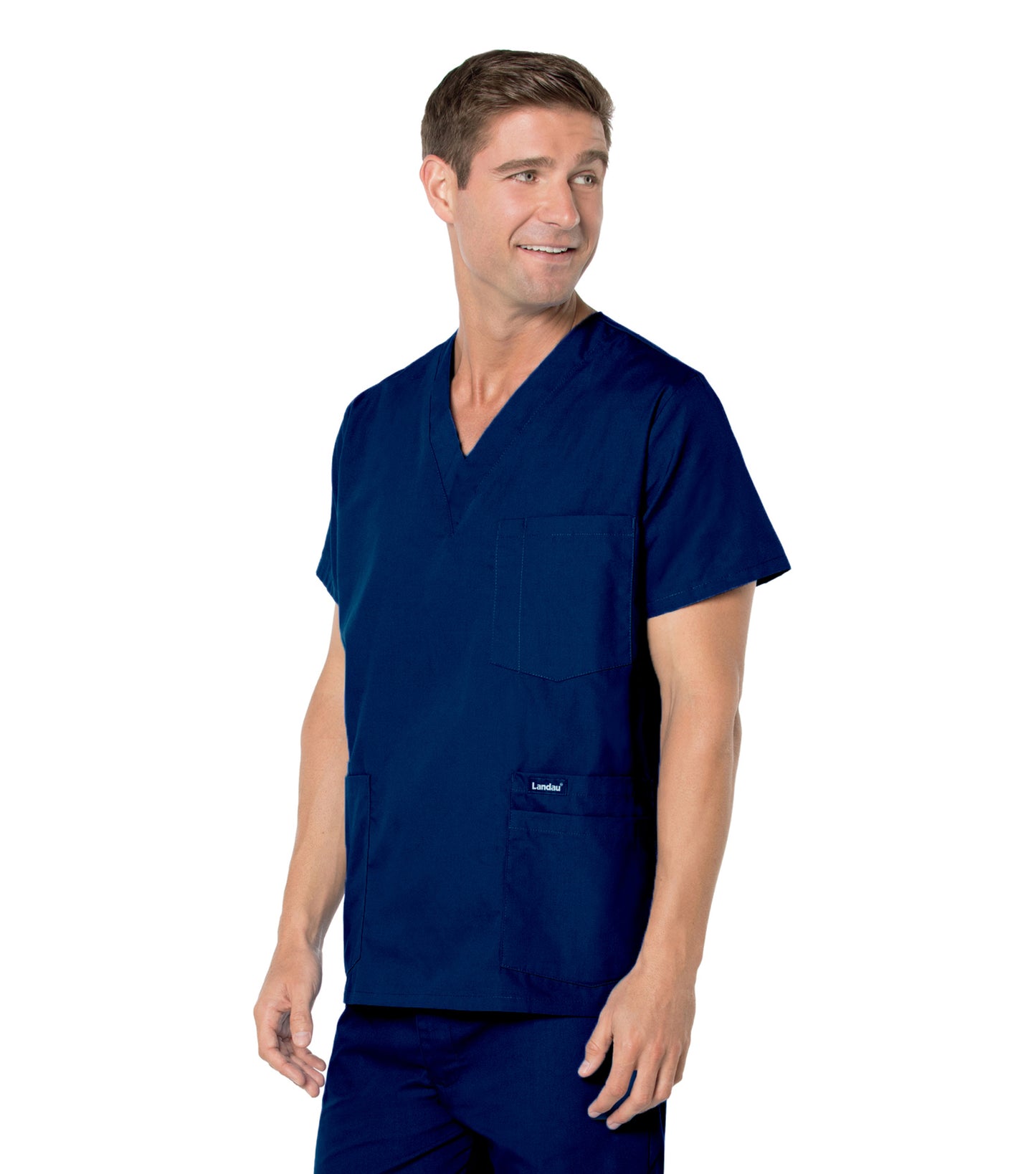 Men's 5-Pocket V-Neck Scrub Top