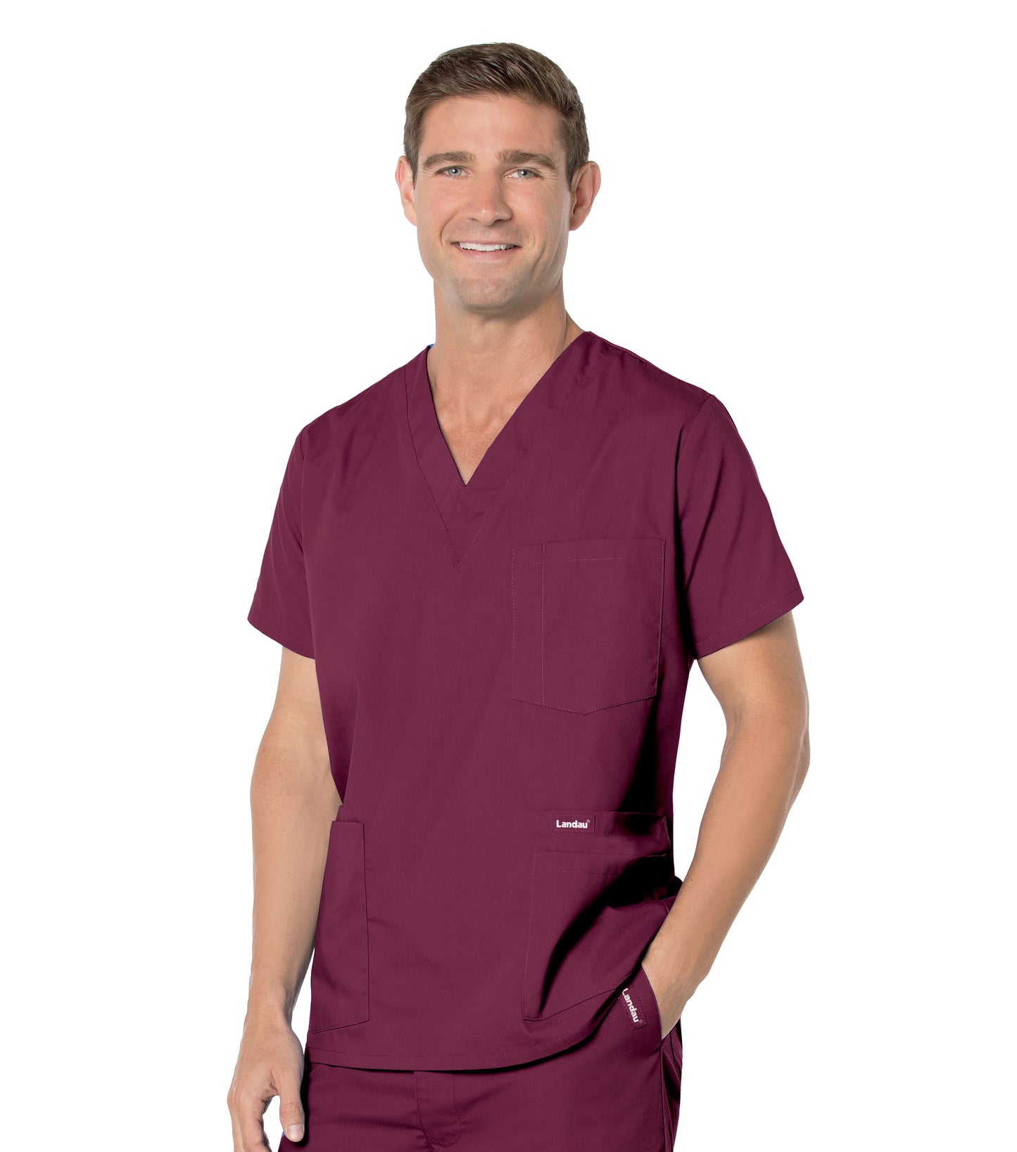 Men's 5-Pocket V-Neck Top