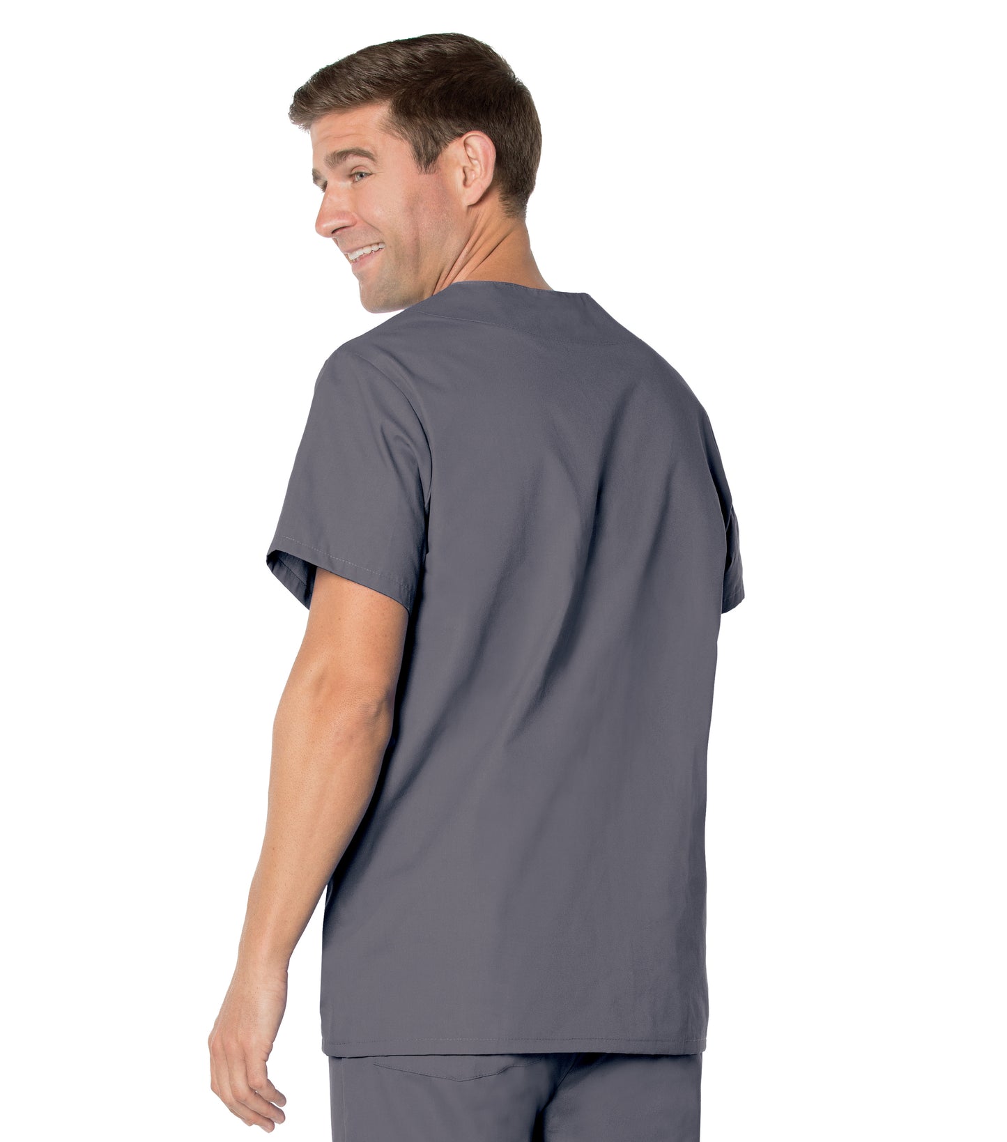 Men's 5-Pocket V-Neck Scrub Top