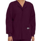 Unisex 3-Pocket Snap-Front Warm-Up Scrub Jacket