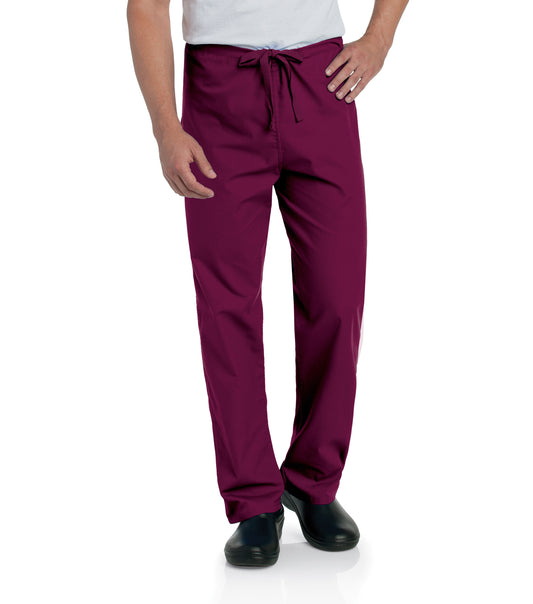 Unisex One-Pocket Reversible High-Rise Waist Pant - 7602 - Wine