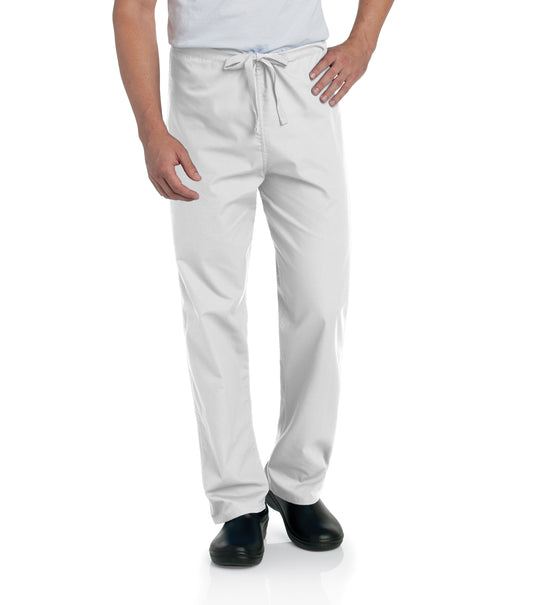 Unisex One-Pocket Reversible High-Rise Waist Pant - 7602 - White