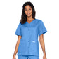 Women's 4-Pocket Snap-Front V-Neck Scrub Top