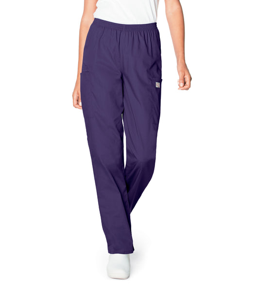 Women's Three-Pocket High-Rise Triple-Elastic Waist Pant - 83221 - Grape