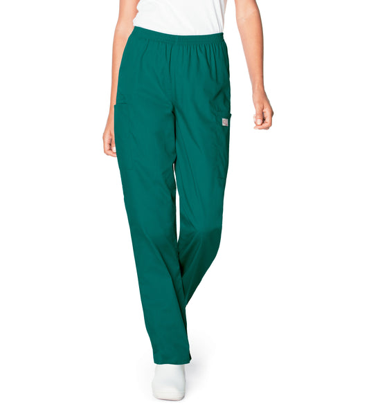 Women's 3-Pocket High-Rise Triple-Elastic Waist Scrub Pant