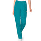 Women's Three-Pocket High-Rise Triple-Elastic Waist Pant - 83221 - Teal