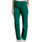 Women's Two-Pocket High-Rise Elastic Waist Straight Leg Pant - 8327 - Hunter Green