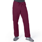 Unisex Two-Pocket High Rise Waist Straight Leg Pant - 85221 - Wine