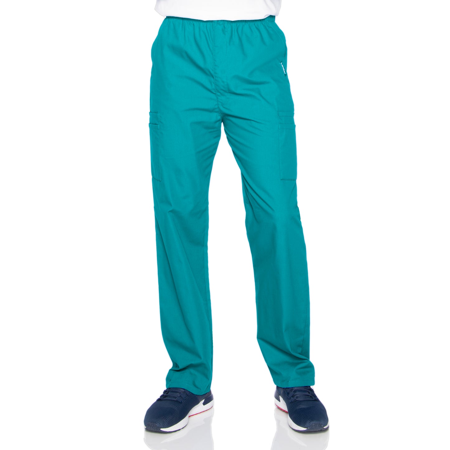 Men's Seven-Pocket High-Rise Elastic Waist Cargo Pant - 8555 - Teal