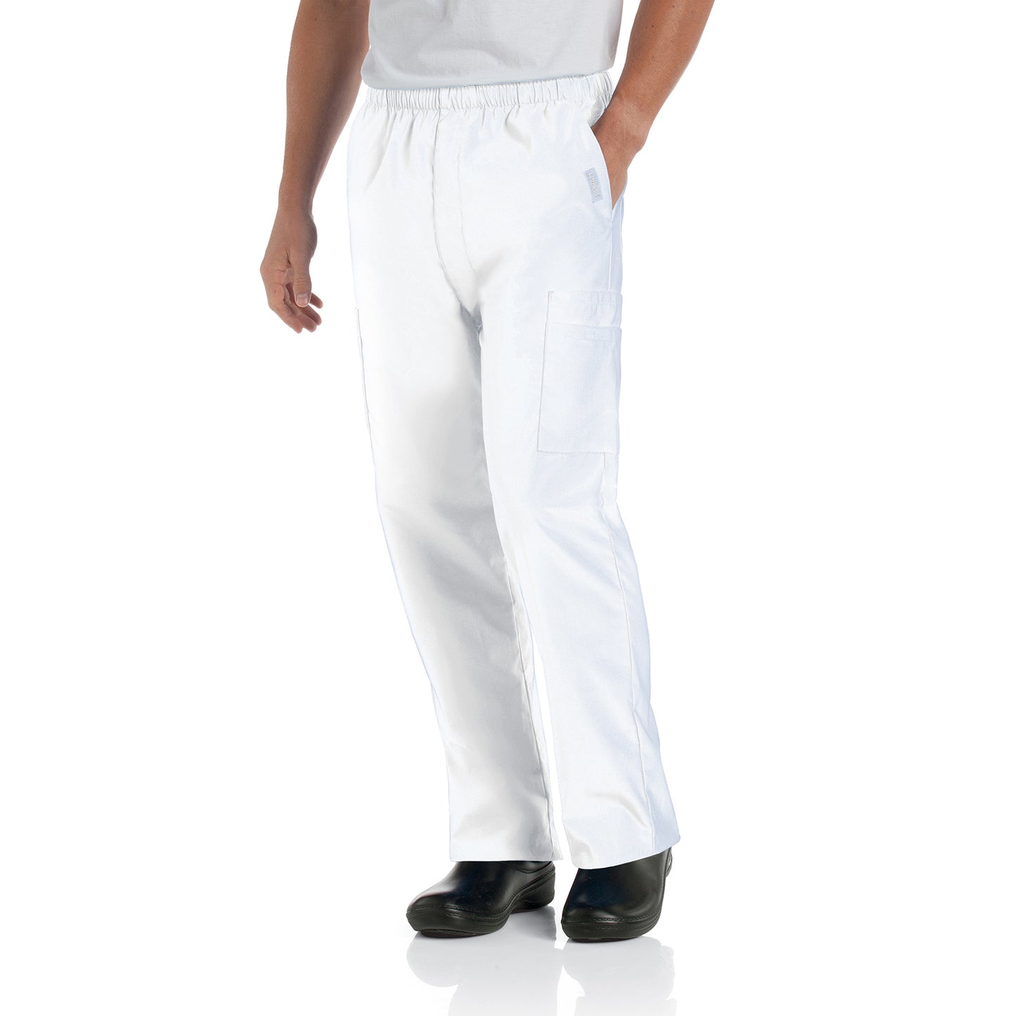 Men's 7-Pocket High-Rise Elastic Waist Cargo Scrub Pant