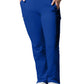 Women's 7-Pocket Mid-Rise Rib-Knit Elastic Waist Cargo Scrub Pant