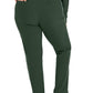 Women's 7-Pocket Mid-Rise Rib-Knit Elastic Waist Cargo Scrub Pant