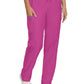 Women's 7-Pocket Mid-Rise Rib-Knit Elastic Waist Cargo Scrub Pant