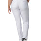 Women's 7-Pocket Mid-Rise Rib-Knit Elastic Waist Cargo Scrub Pant